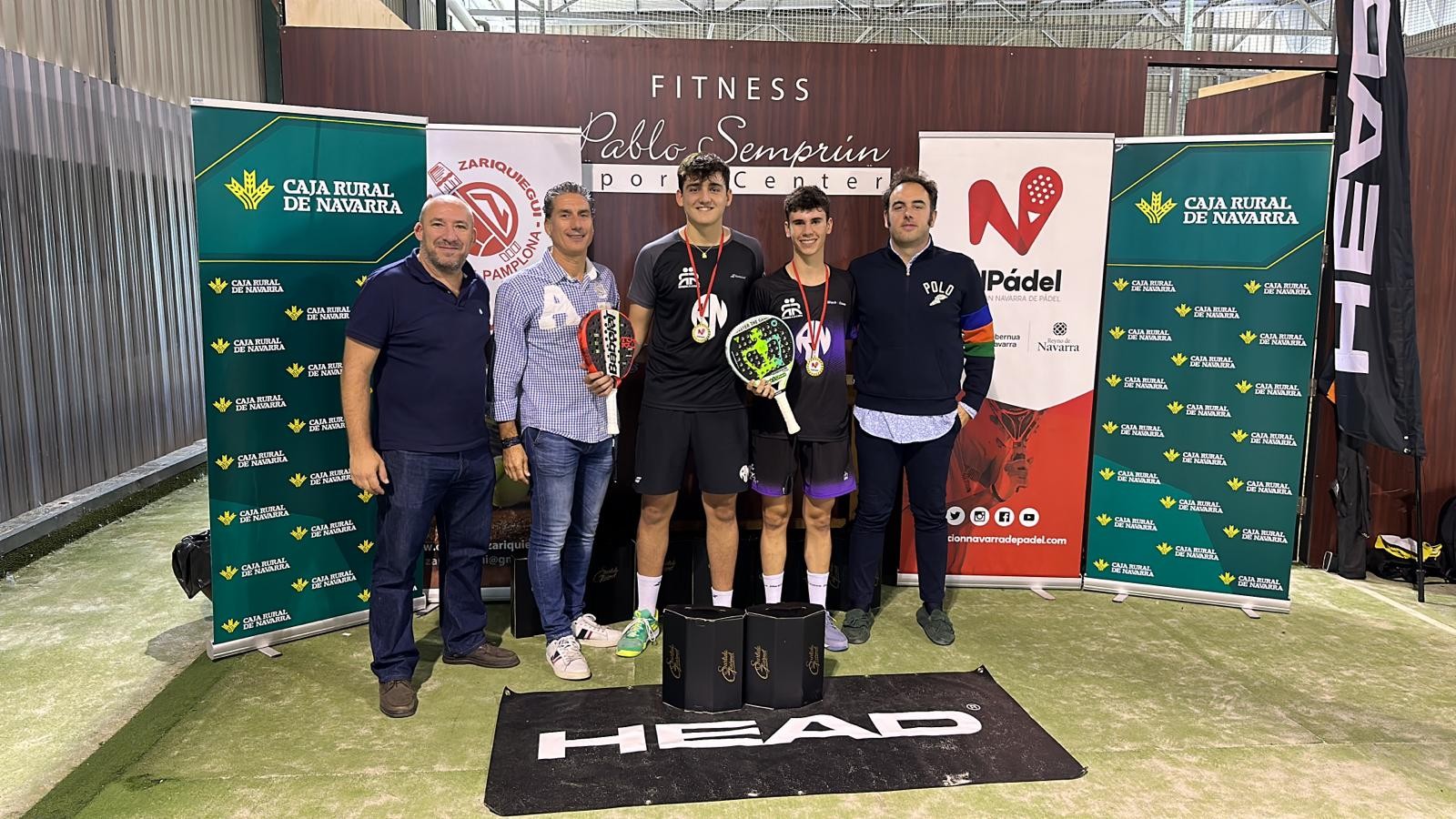 Aimar Goñi y Álvaro Sola y Ane Dávila y Maite Losarcos, se adjudican el Campeonato Navarro Absoluto